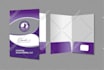 design corporate presentation folder and letterhead