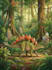 create design a dinosaur cartoon illustration art