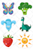 draw stickers or cute cartoon vector illustration