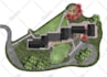 draw landscape sketch, colored site plan, custom map illustration