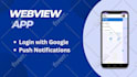 convert your website to android and ios app using webview