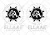 black white vector illustration