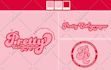 design a bold feminine groovy logo brand guide