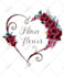 do feminine watercolor boho flowers logo