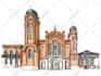 draw architectural hand drawn sketches