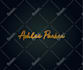 design  3d gold signature logo
