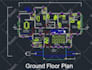 draw your architectural floor plan in auto cad 2d