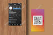 design a premium clickable digital business card with qr code