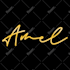 design a beautiful signature logo for photo watermark