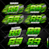 create professional racing numbers for jersey, bike, car, kart and simracing