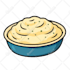 design cute and colorful cartoon food illustration for logo, menu, etc