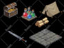 create isometric pixel art tileset pixel tilemap game asset rpg game background