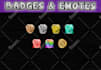 create custom twitch sub badges, twitch sub emotes, bit badges