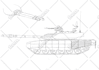 draw scifi tank, airplane, futuristic car, aircraft military
