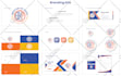do unique nonprofit charity foundation community welfare logo with branding kit
