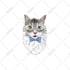 vector illustration dog cat animal pet cartoon portrait
