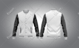 custom design varsity jacket 3d mockup