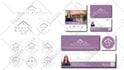 design real estate or realtor logo with branding kit
