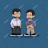 make pixel art character from photos or original character