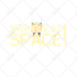 create simple pixel art logo and titles