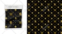 design logo initials monogram seamless clothing pattern