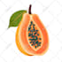 design attractive fruits and vegetables isolated on white background
