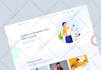 do figma website design, landing page UI UX