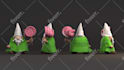 create 3d cute character modeling design for game printing sclupting