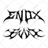 create custom font retro edgy y2k with groovy style
