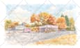 make artistic architectural watercolor renderings