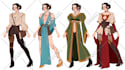 draw three sketches with the design for your character