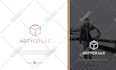 do minimalist business logo design and brand identity kit