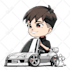 draw sd chibi anime car illustration