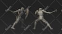 sculpt 3d model, dnd character, statue, toys for printing