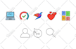 design awesome flat icon or web icon