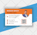 create modern and unique double sided business card design