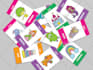 draw children illustration for flashcards, learning games and alphabet set
