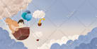 draw children story book illustration