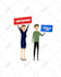 design cute flat vector illustration for your website or app
