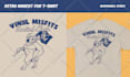 create retro cartoon mascot design for logo or merchandise