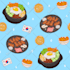 create cute vector seamless pattern