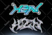 create grunge, y2k, chrome logo for your brand