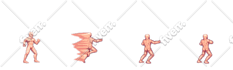 make custom 2d pixel art sprite animations for games