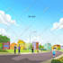 make illustration for kids story book with faceless style