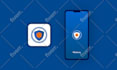 create a modern app logo or icon with splash screen design