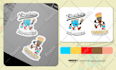 create a retro cartoon mascot illustration for your brand