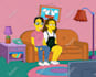 turn your photo into a custom simpson style cartoon portrait