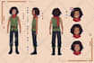 draw character sheet in anime style