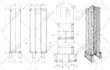create hand drawn furniture sketch, design concept illustration