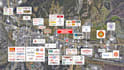design and redesign retail trade aerial map for offering memorandum brochure